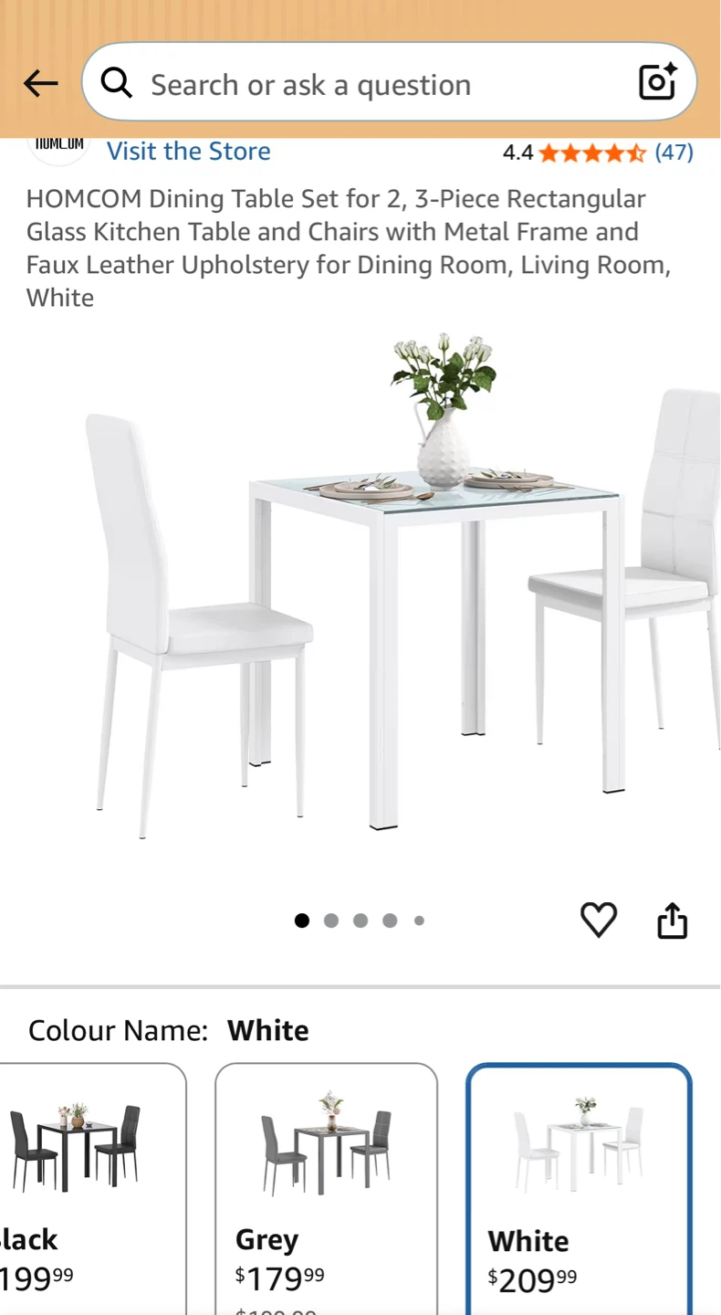 Dining Table Set with 2 Chairs - photo 2