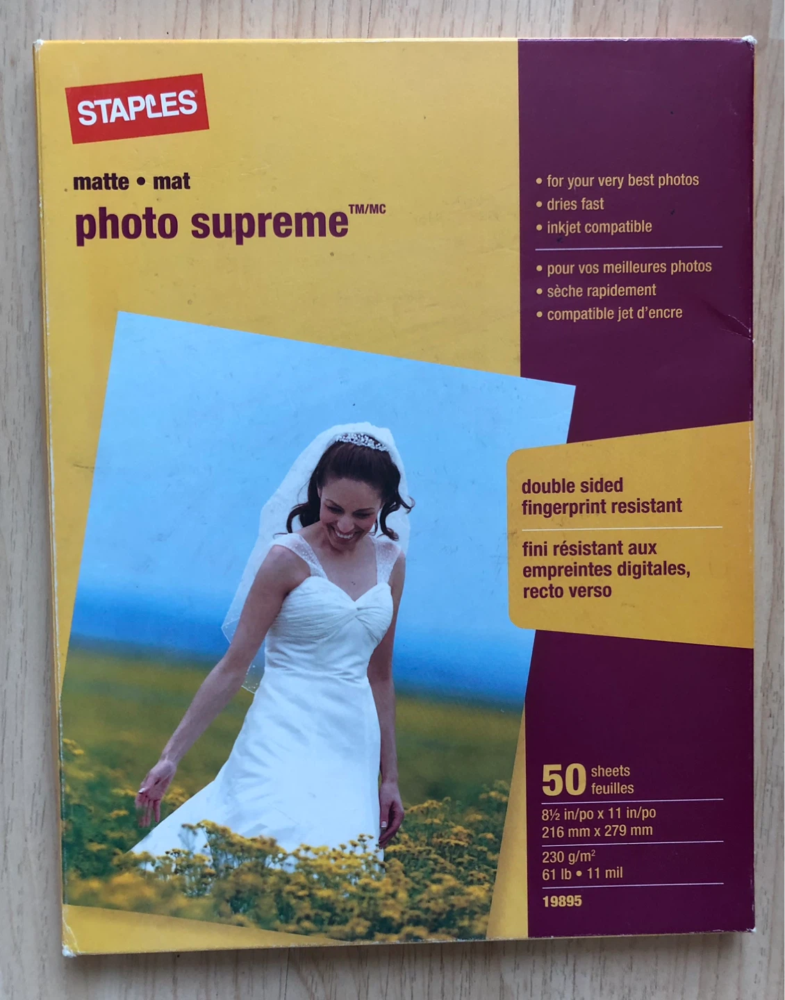 Staples Photo Supreme Matte Photo Paper 50 Sheets