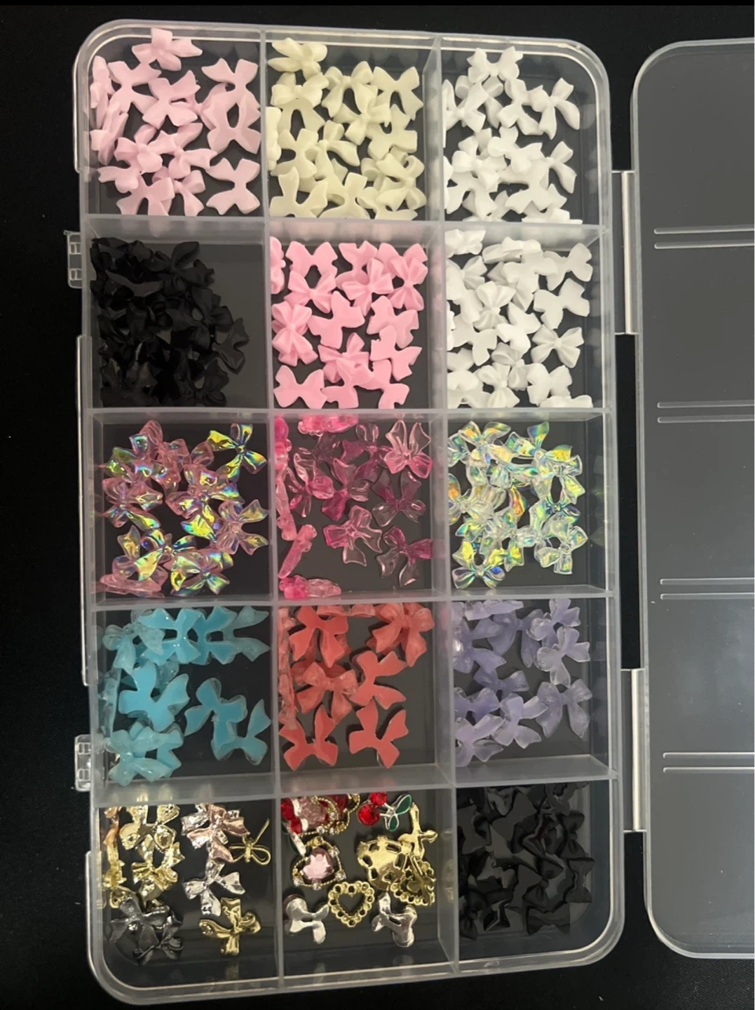 Nail Art Decorations Set with Tweezers