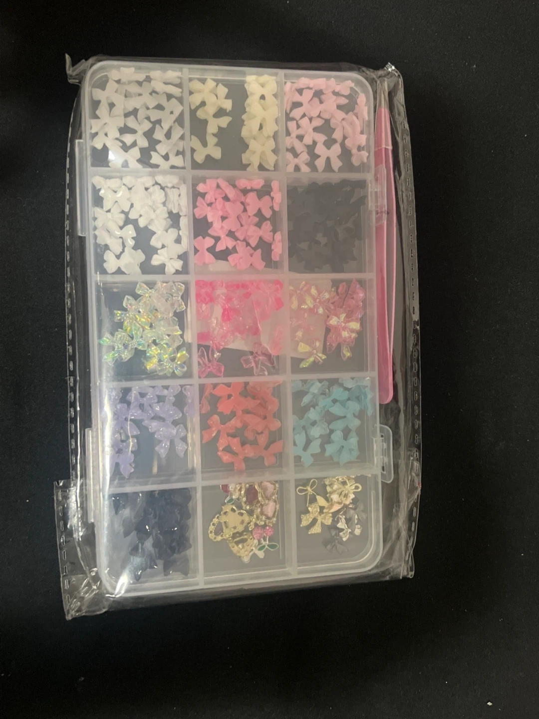 Nail Art Decorations Set with Tweezers - photo 3