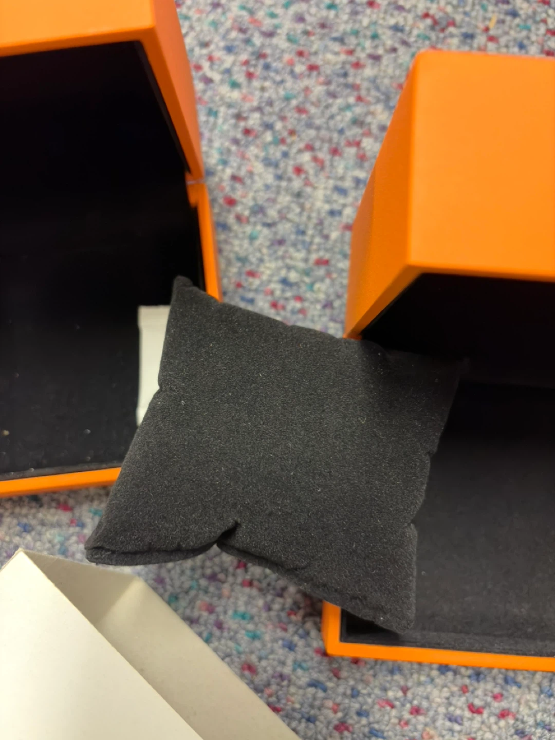 Orange and White Jewelry or Watch Box Set - photo 4