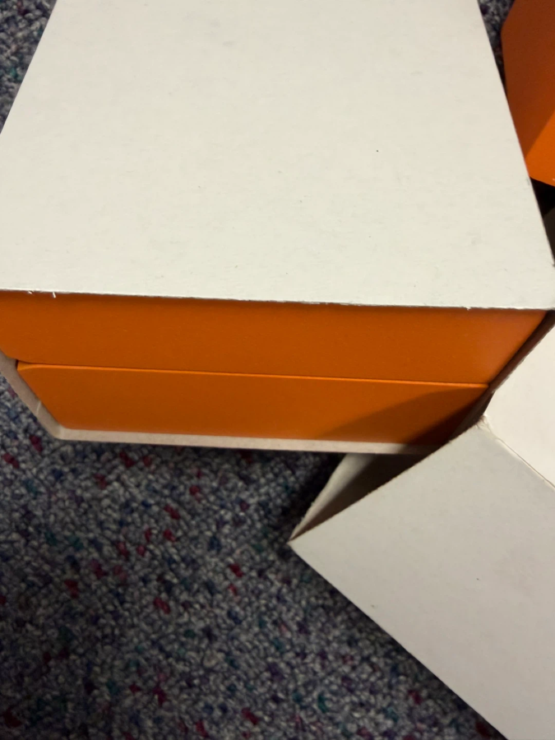 Orange and White Jewelry or Watch Box Set - photo 3