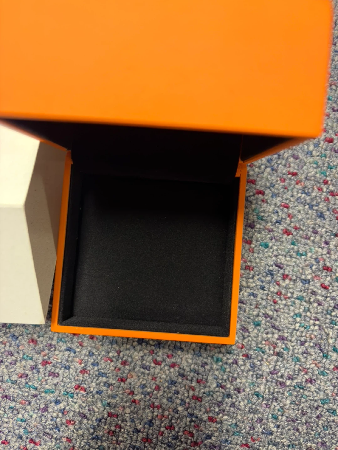 Orange and White Jewelry or Watch Box Set - photo 2