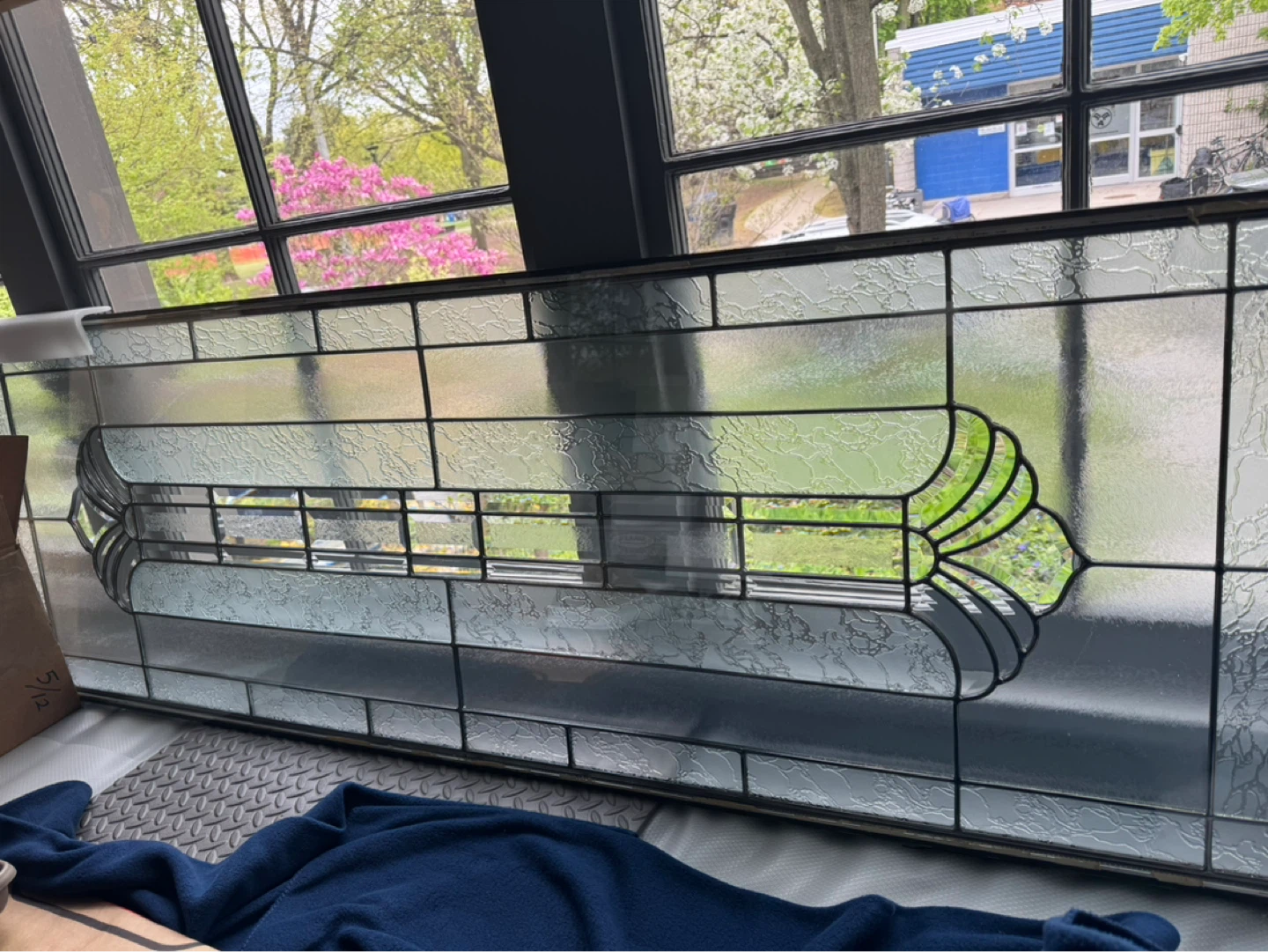 22”x64” Decorative Stained Glass door insert
