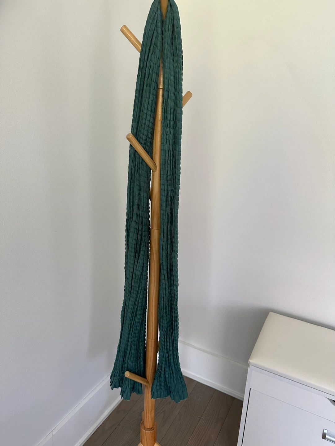 Janaysa Teal Embroidered Kurta with Scarf Set - Size S - photo 3