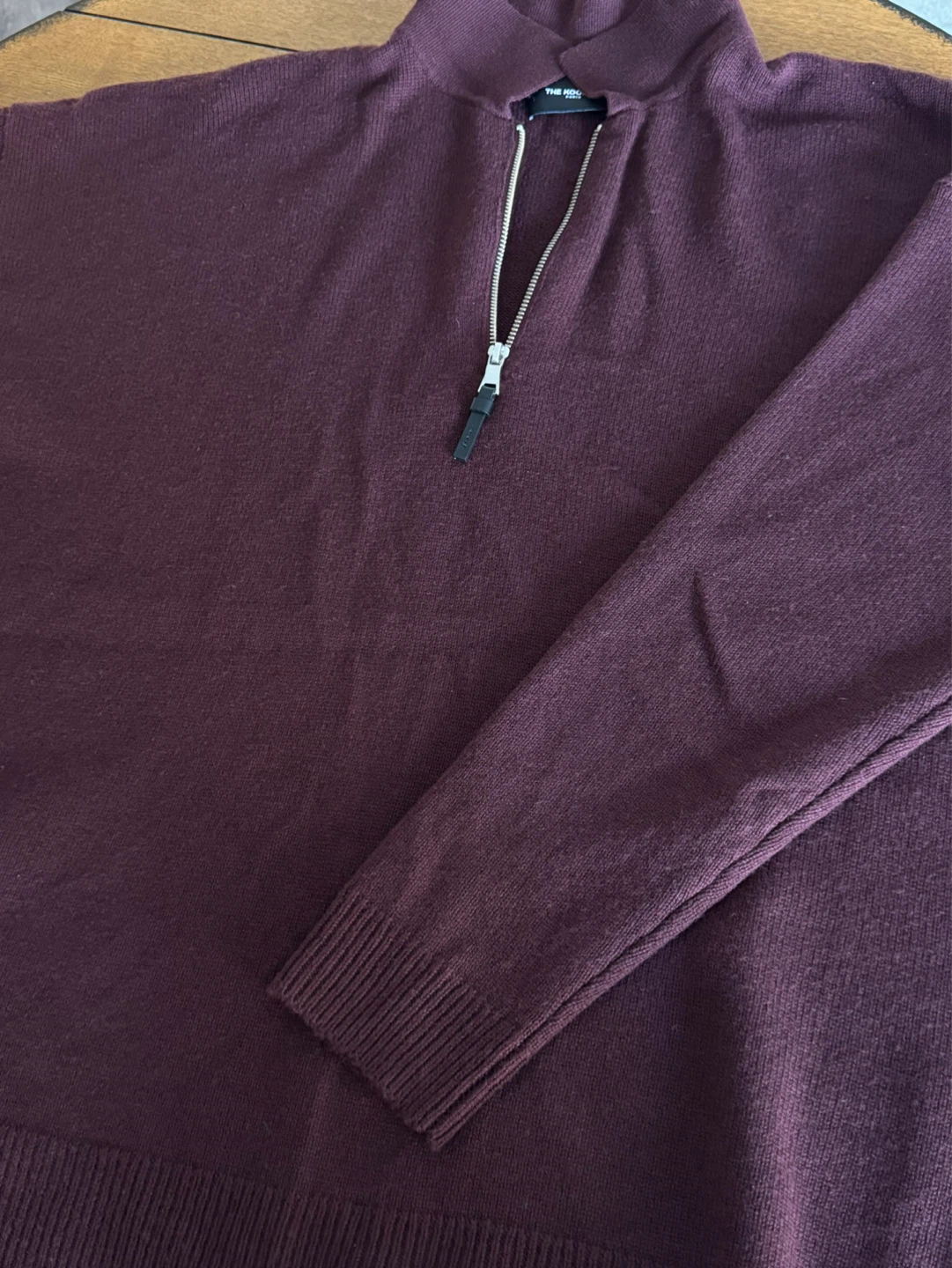 The Kooples Wool Cashmere Quarter-Zip Sweater - photo 2
