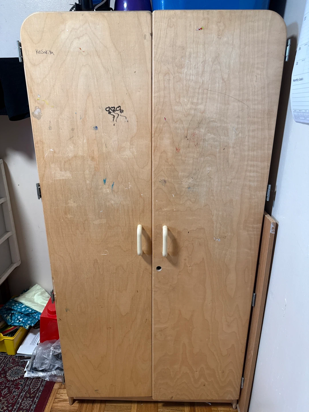 Kids' Wooden Wardrobe / Cabinet - photo 4