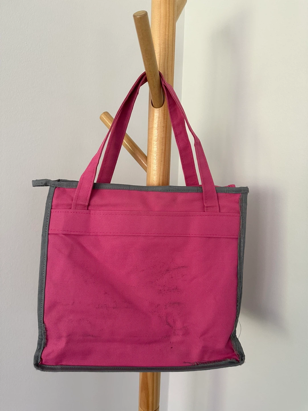 Pink & Gray Insulated Lunch Bag with Clear Window - photo 2