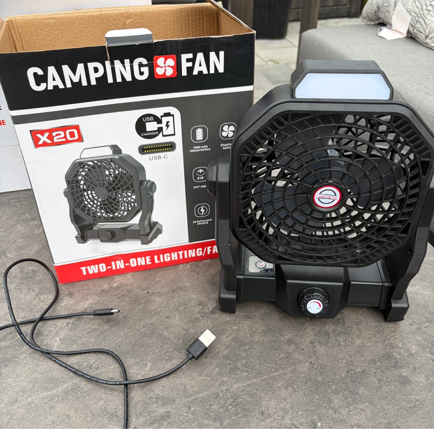 Camping Two In One Lighting / Fan