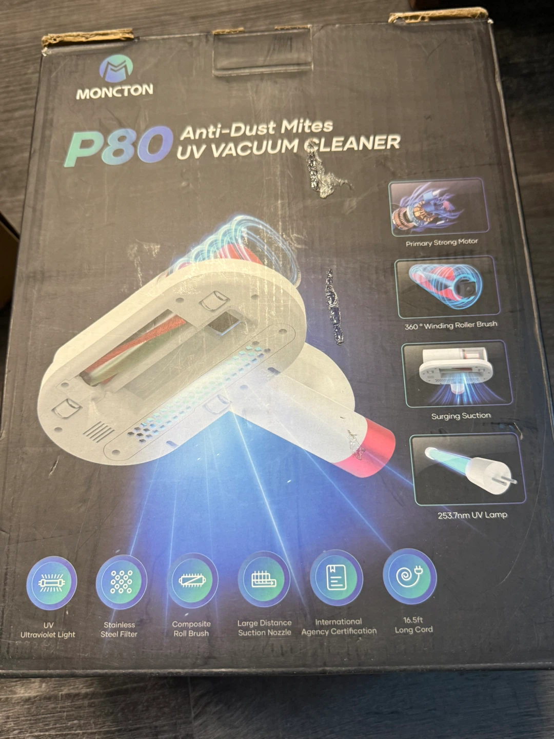 Moncton P80 Anti-Dust Mites UV Vacuum Cleaner