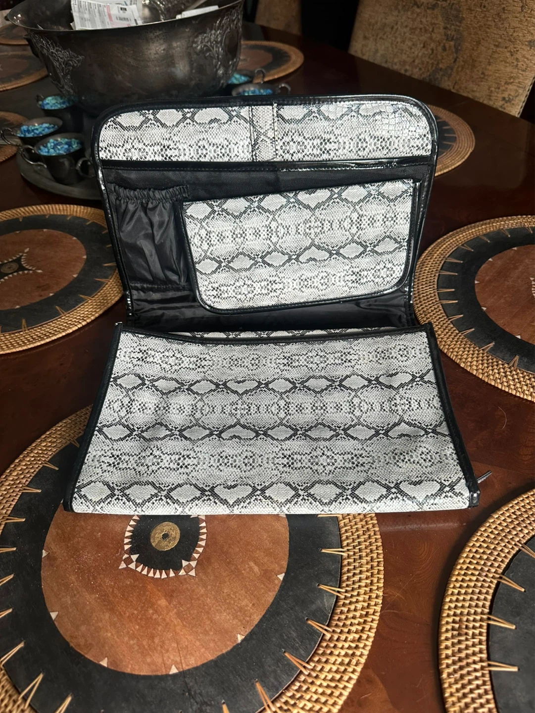 NOC Travel Toiletry Bag - Snake Print Organizer - photo 2