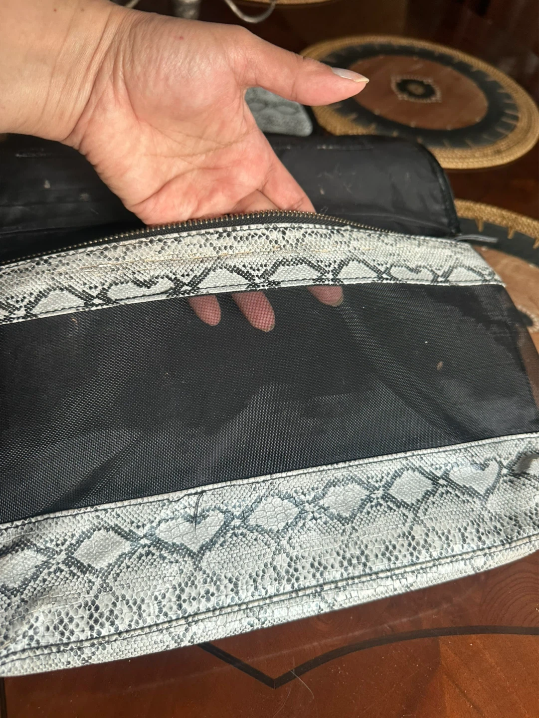 NOC Travel Toiletry Bag - Snake Print Organizer - photo 4