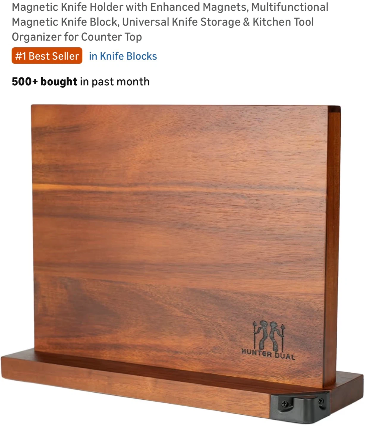 Hunter Dual Magnetic Knife Block Holder
