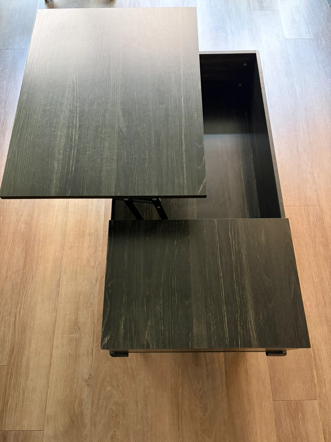 Wood lift top table 19.7 D x 39 W x 17 H