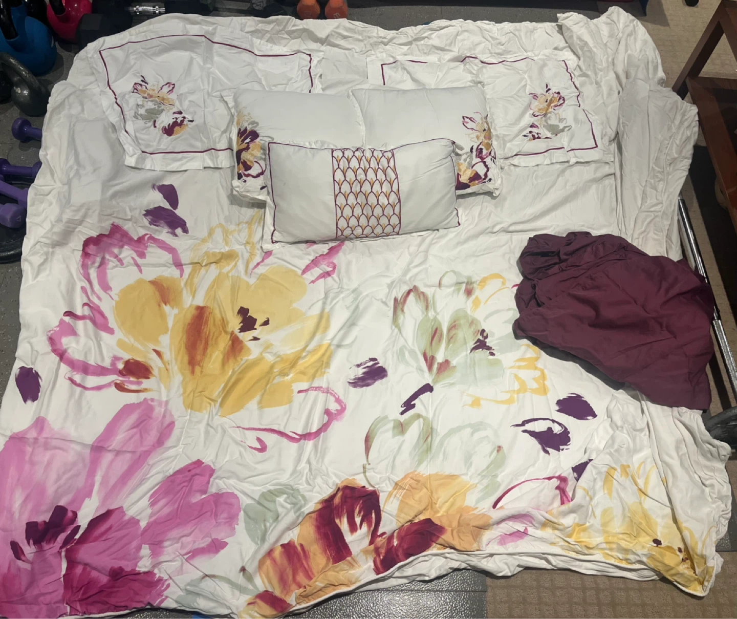 Quilts Etc King Floral Duvet Cover Set