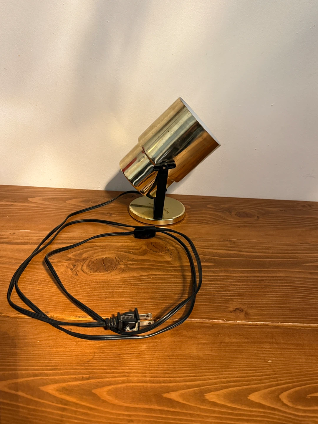 Vintage brass spotlight lamp 70s - photo 2