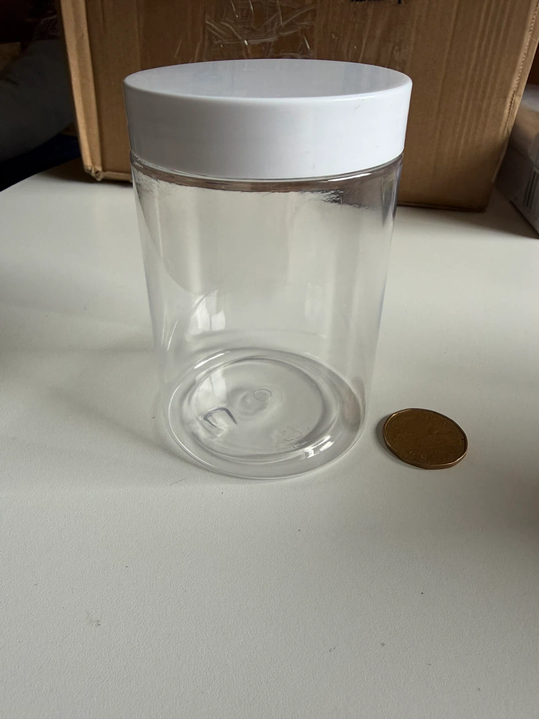 30 10oz plastic jars with lids - photo 2