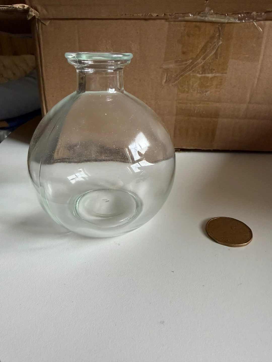 Set of 12 round glass bud vases - photo 2