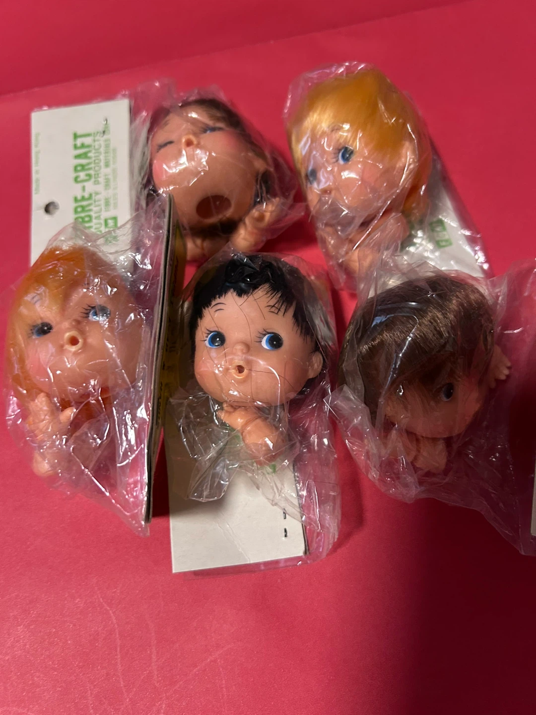 Fibre-Craft Baby Doll Heads Lot