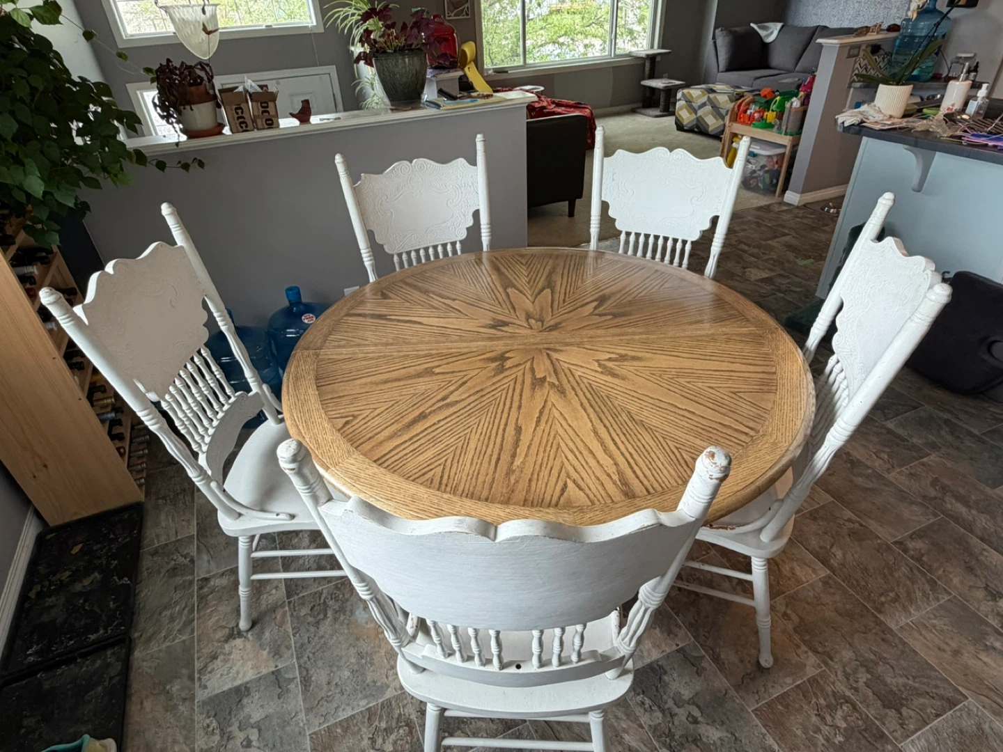 Solid wood dining set