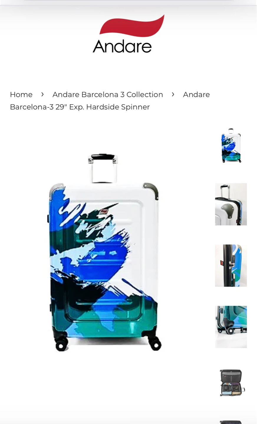 Andare Barcelona 3 29" Hardside Spinner Luggage - photo 2