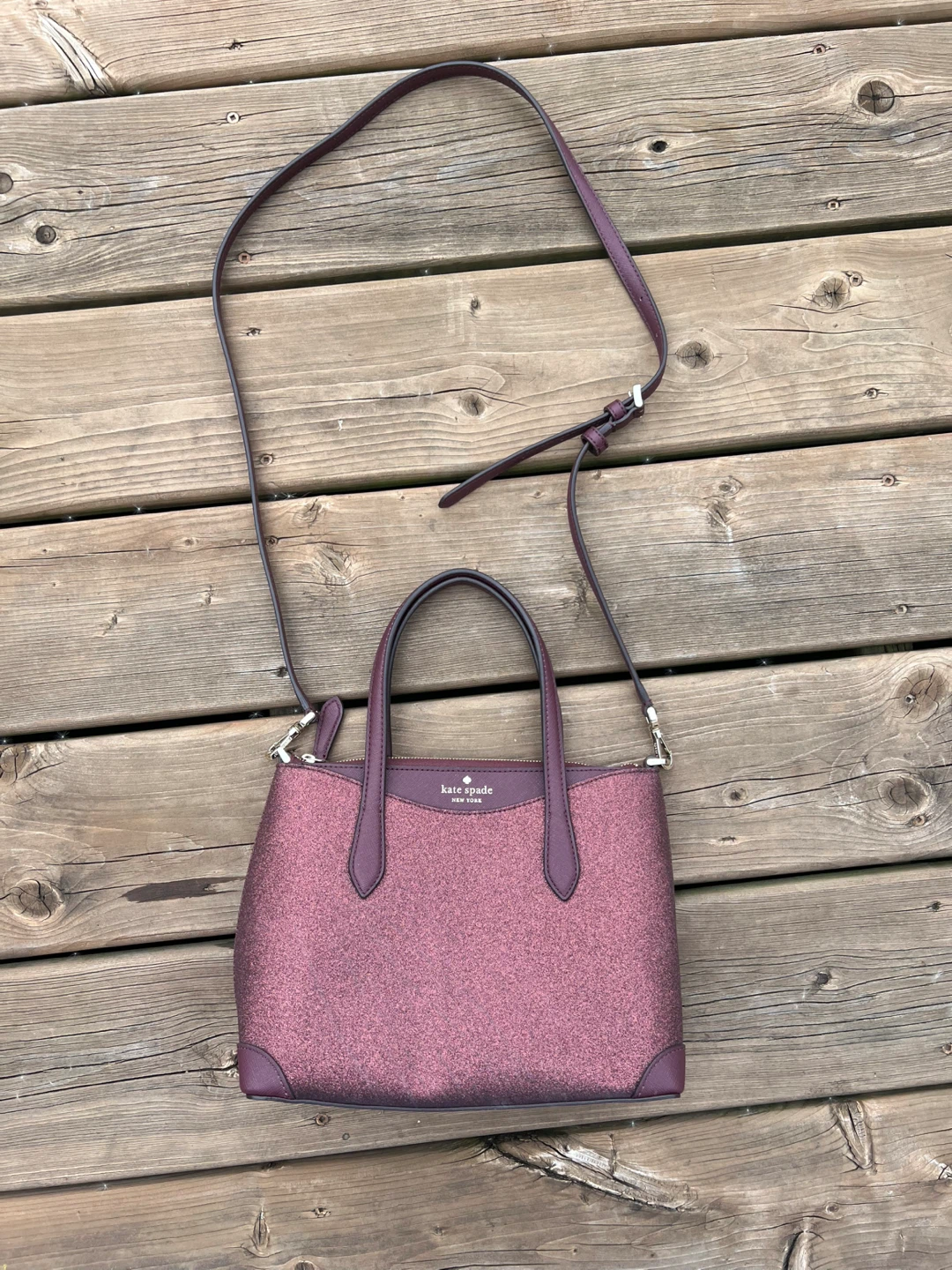 Kate Spade Glitter Top-Handle Crossbody Bag