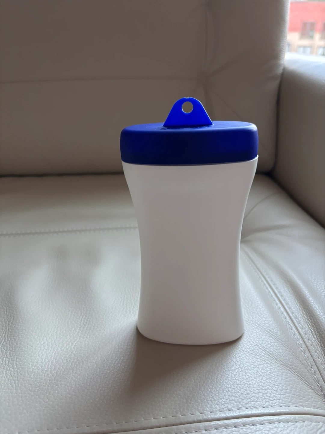 Vintage Smarties plastic Container with Blue Lid