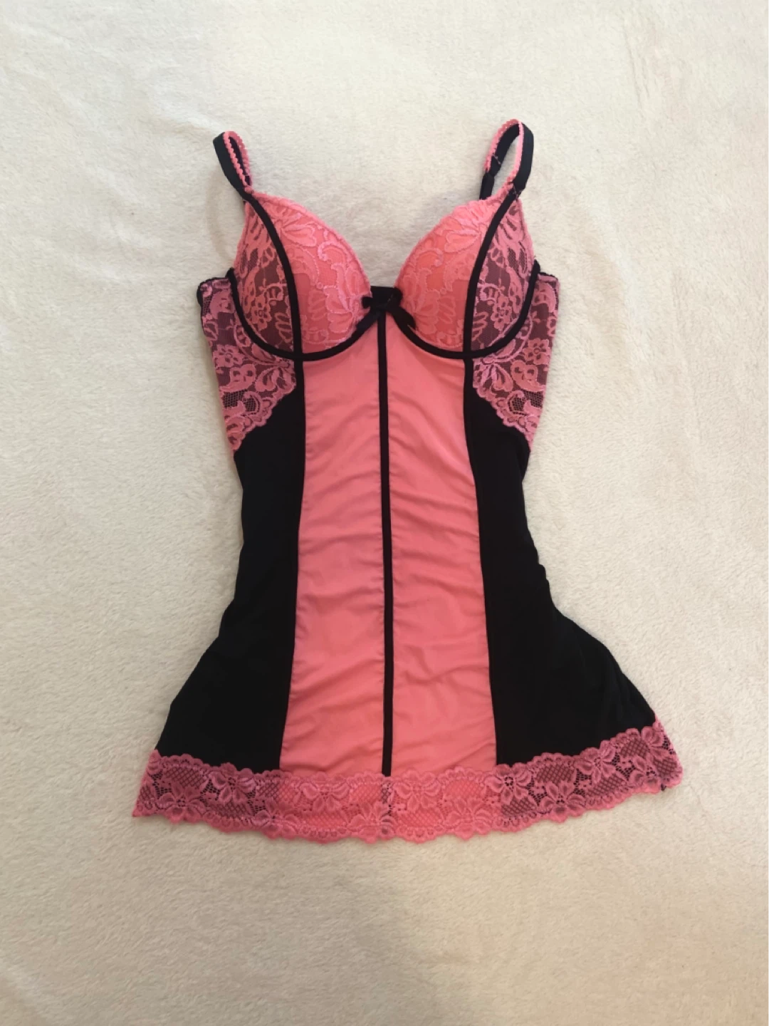 y2k lace lingerie top