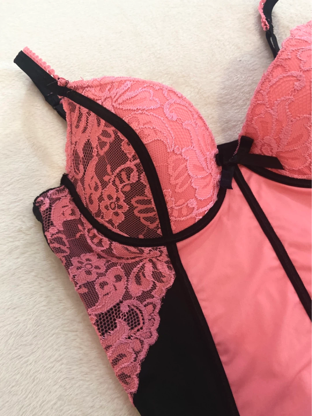 y2k lace lingerie top - photo 2