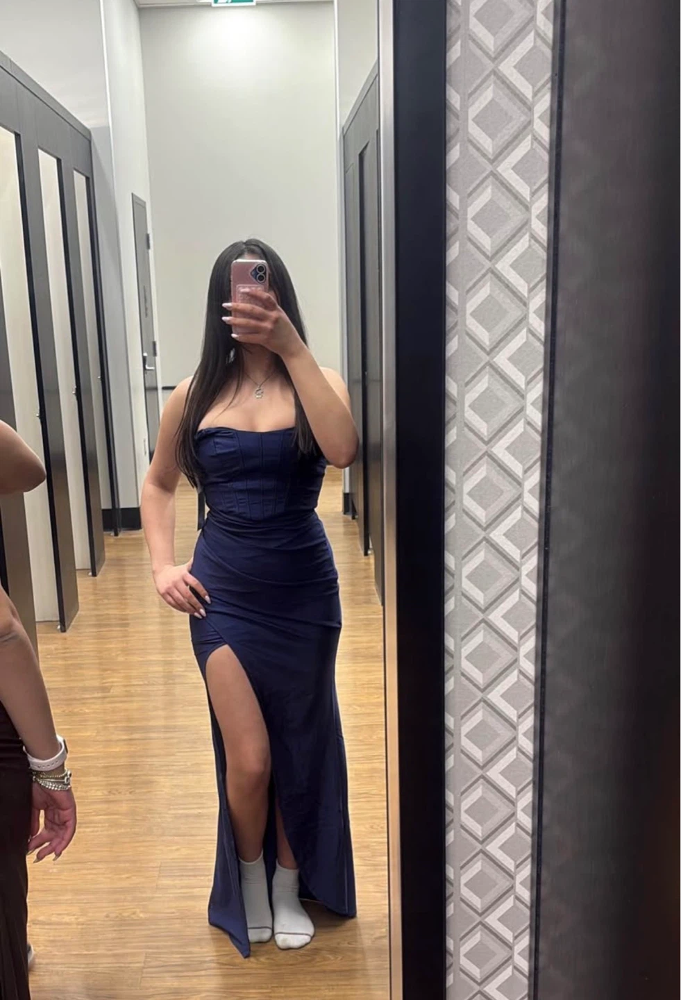 Blue prom dress