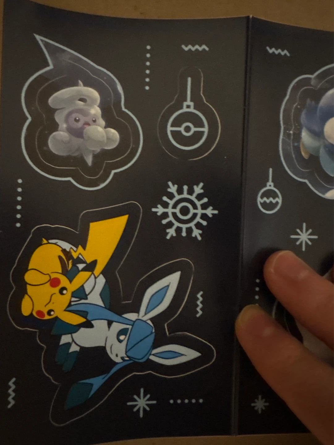 Pokemon Stickers - Glaceon/ Pikachu /Piplup - photo 2