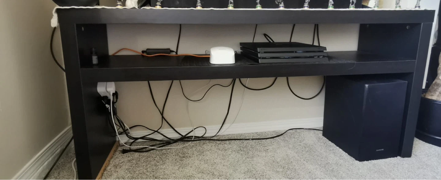 Black Media Console / TV Stand - photo 4