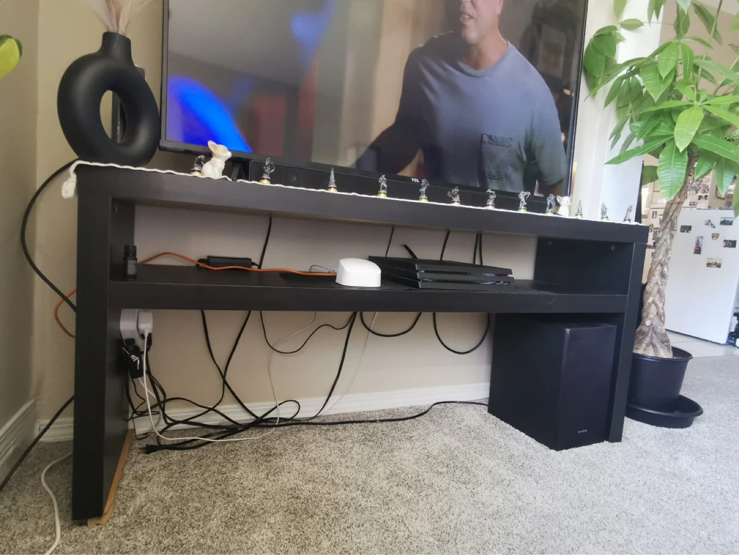 Black Media Console / TV Stand - photo 3