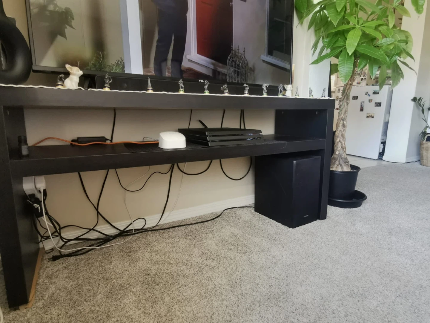 Black Media Console / TV Stand - photo 2