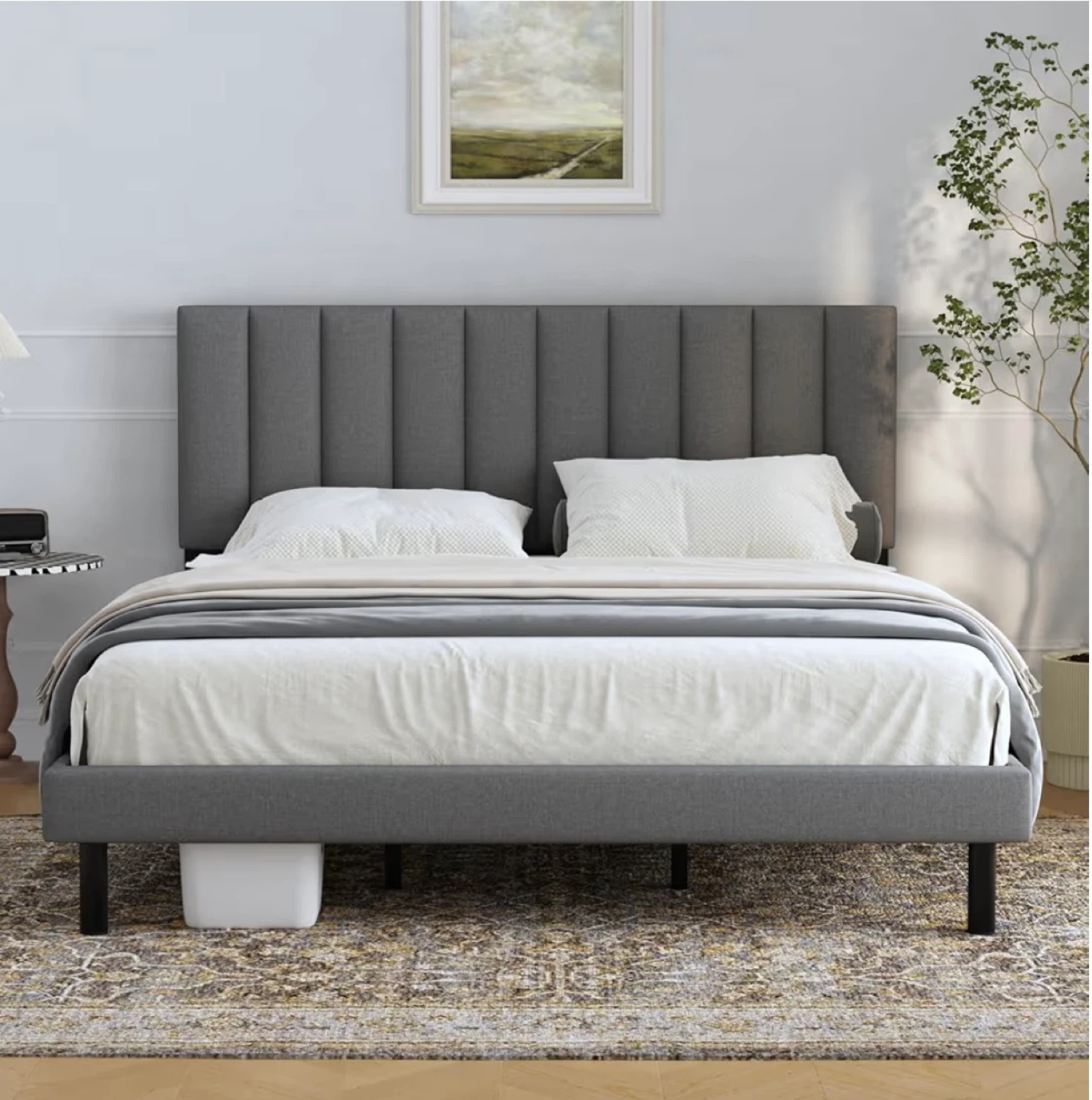 Kind Grey  Upholstered Headboard