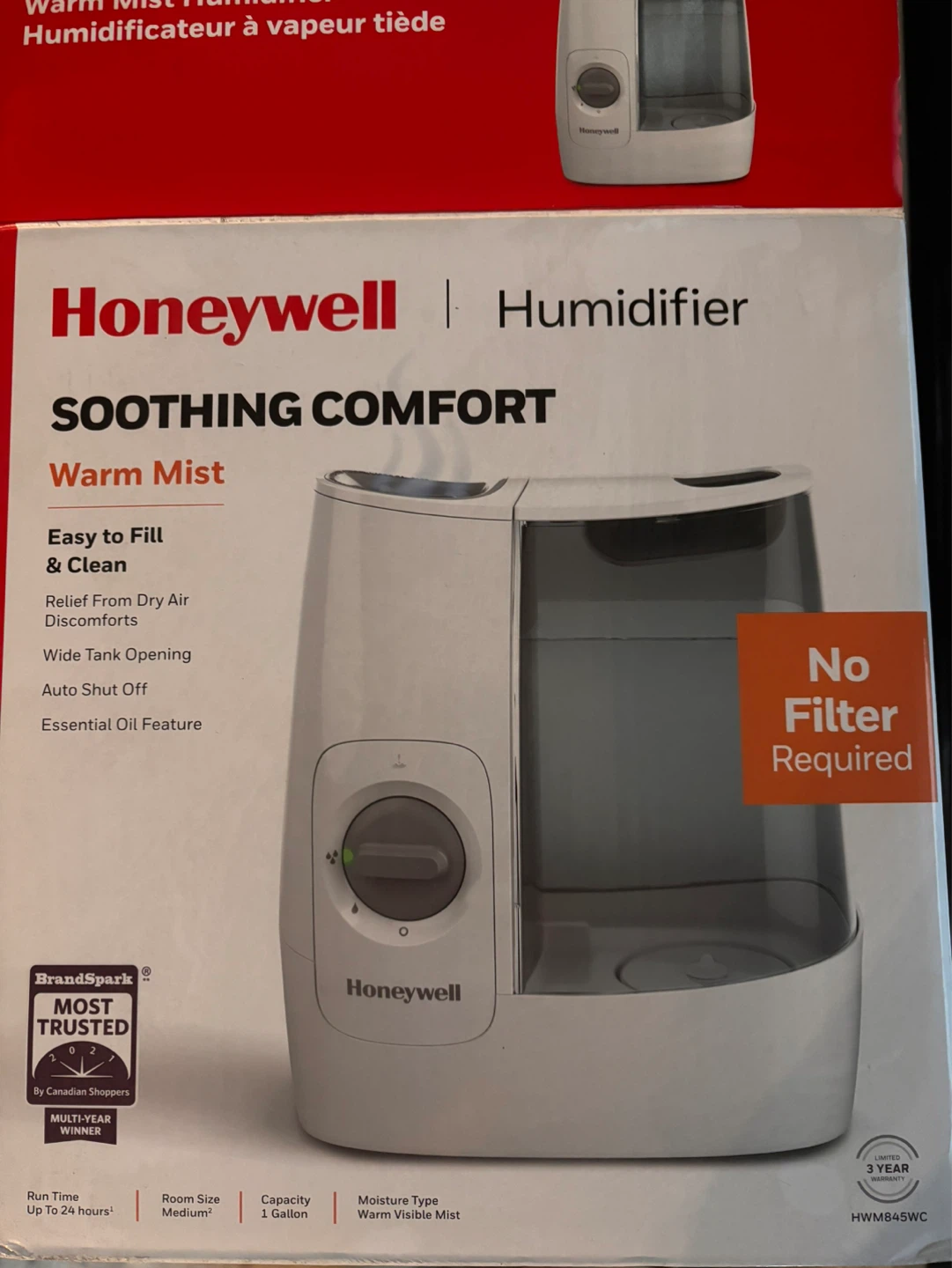 Honeywell Warm Mist Humidifier