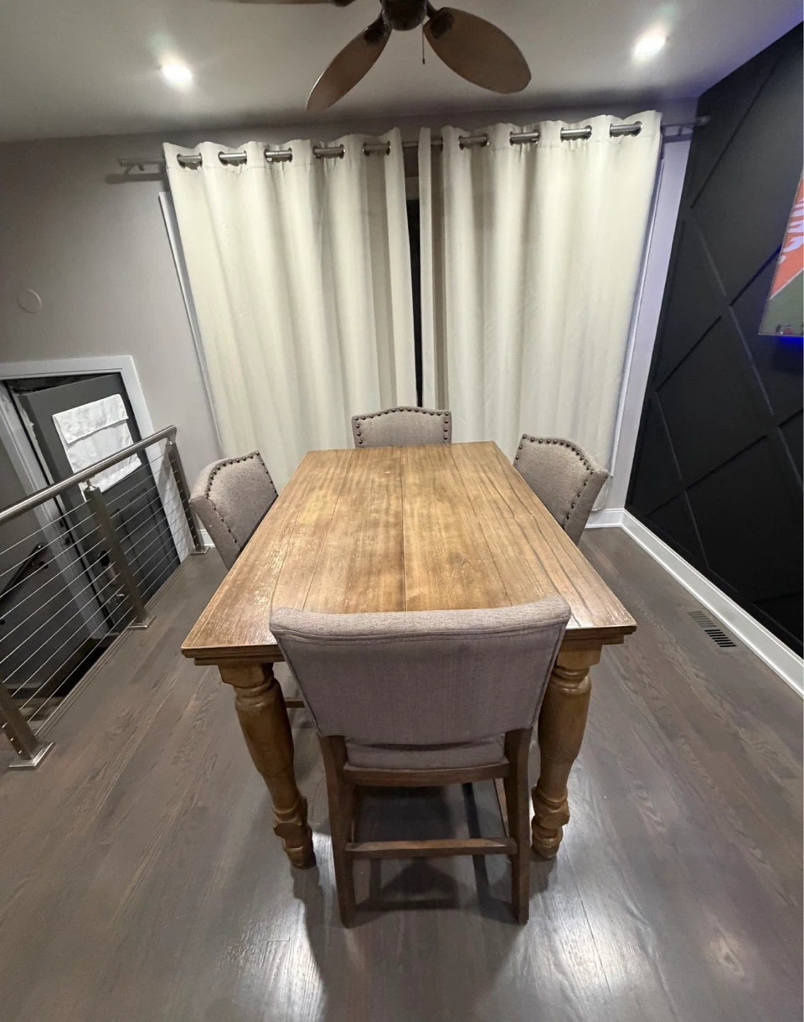 Tall Wood Kitchen Table - photo 4