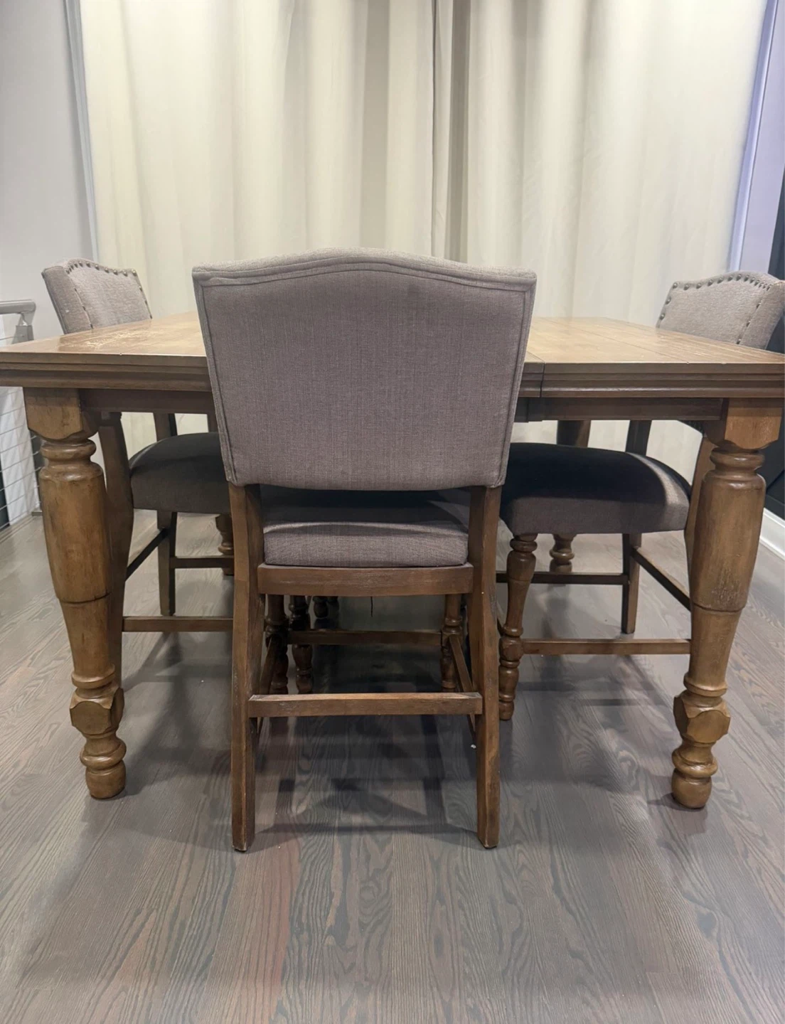 Tall Wood Kitchen Table - photo 3
