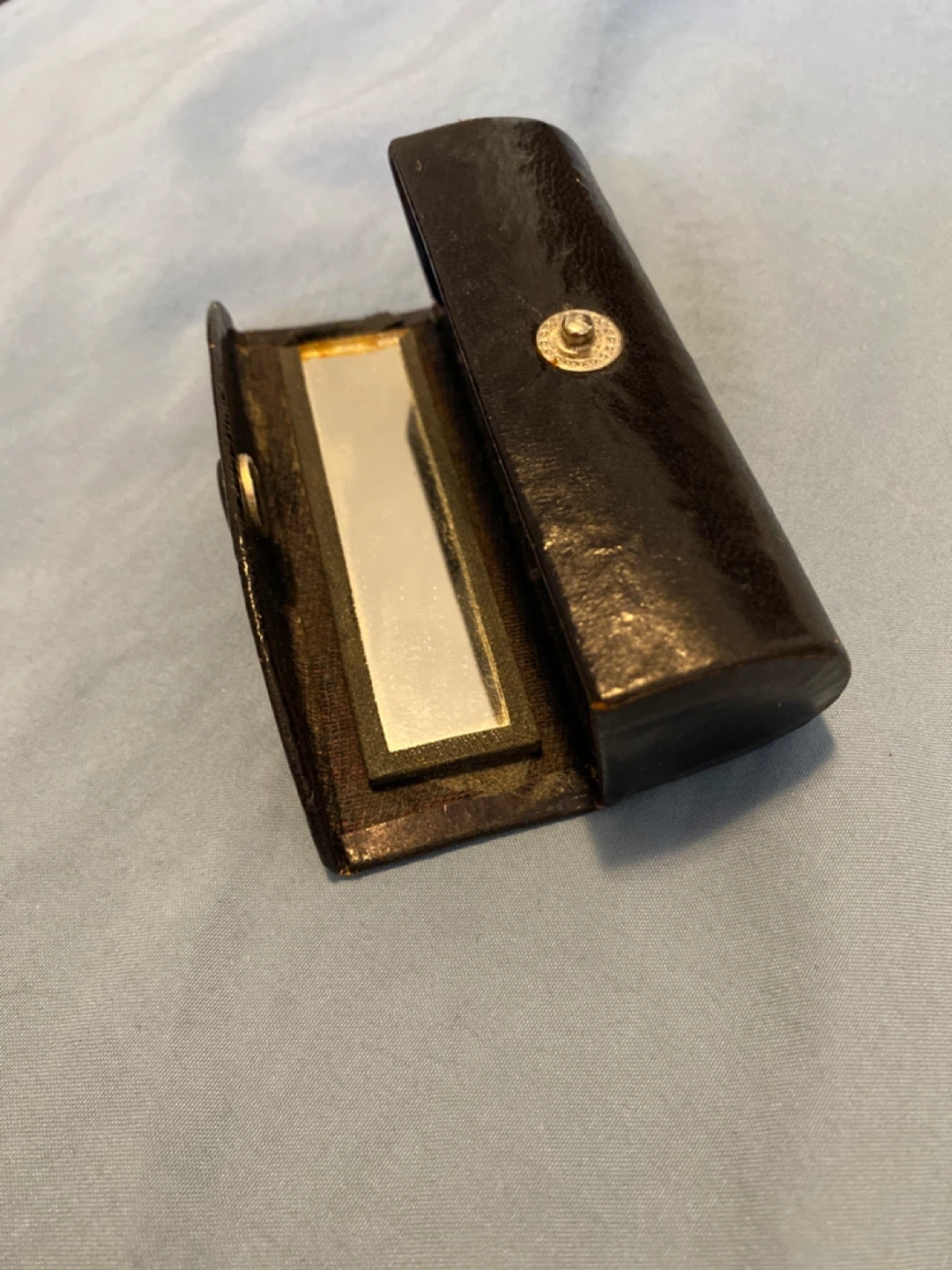 Vintage Black Lipstick Case With Mirror - photo 3