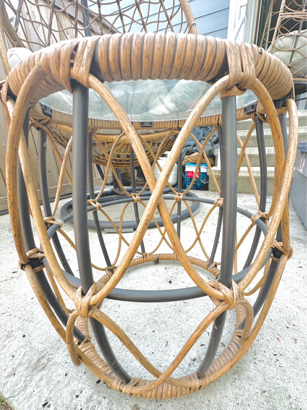 Side Table with Glass Top - from Canadian Tire