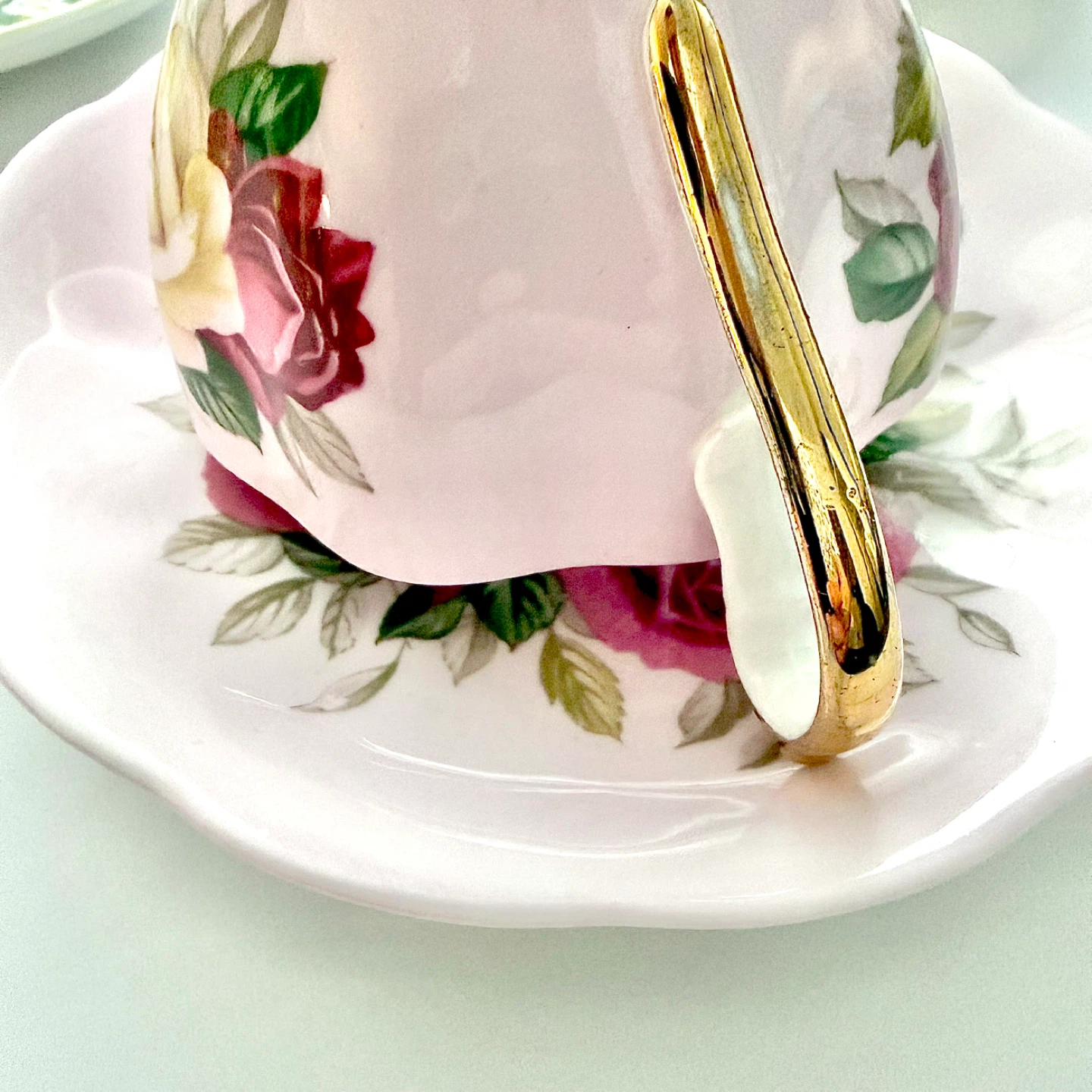 Rare Queen Anne Pastel Lady Sylvia teacups - photo 5