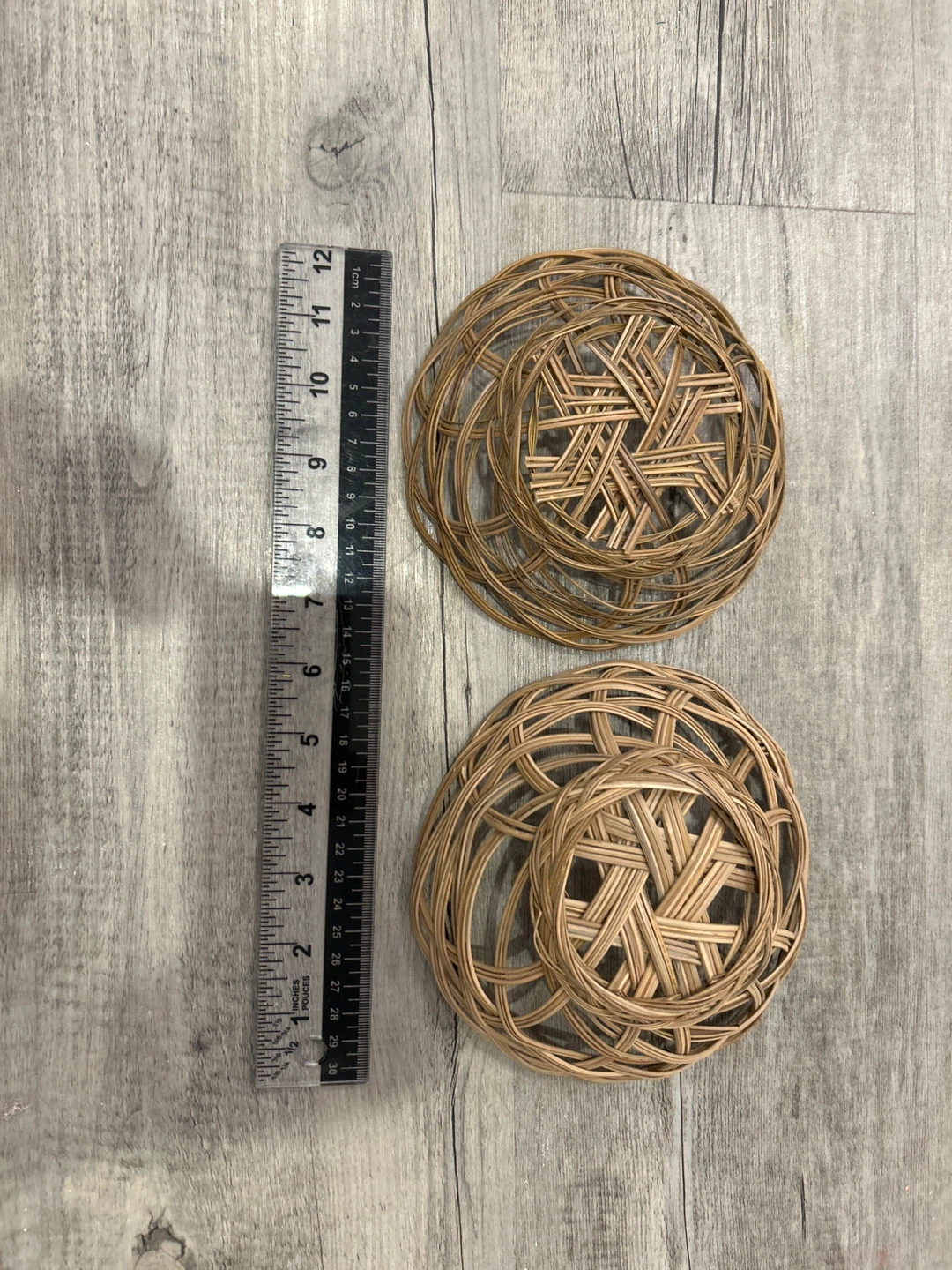 Woven Round baskets- Set of 2 - photo 3