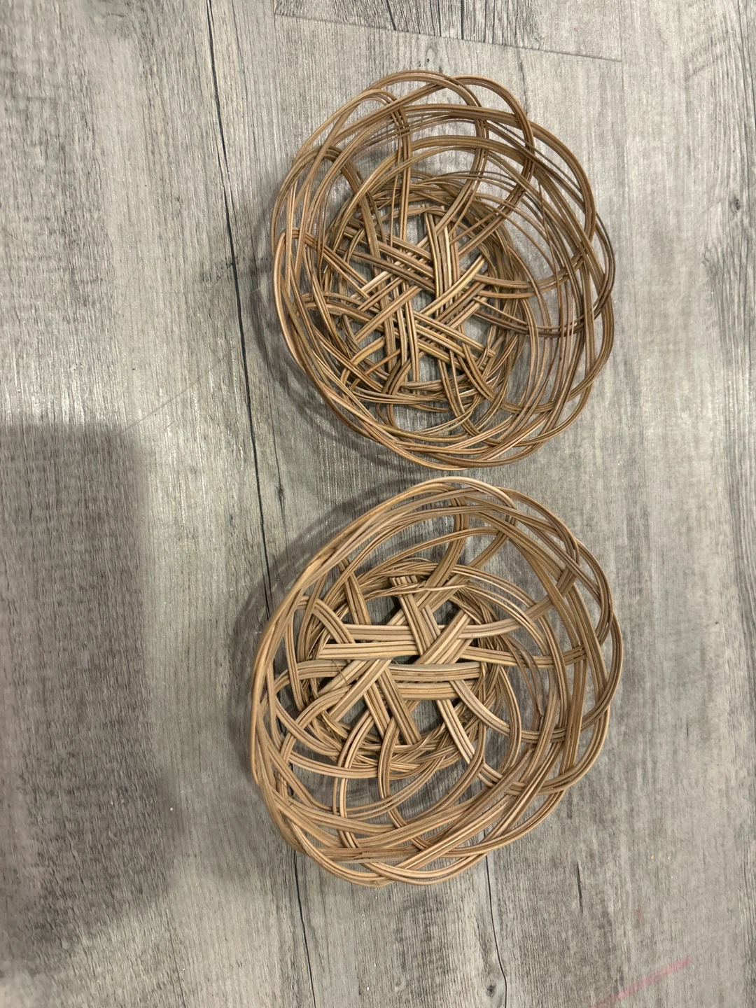 Woven Round baskets- Set of 2