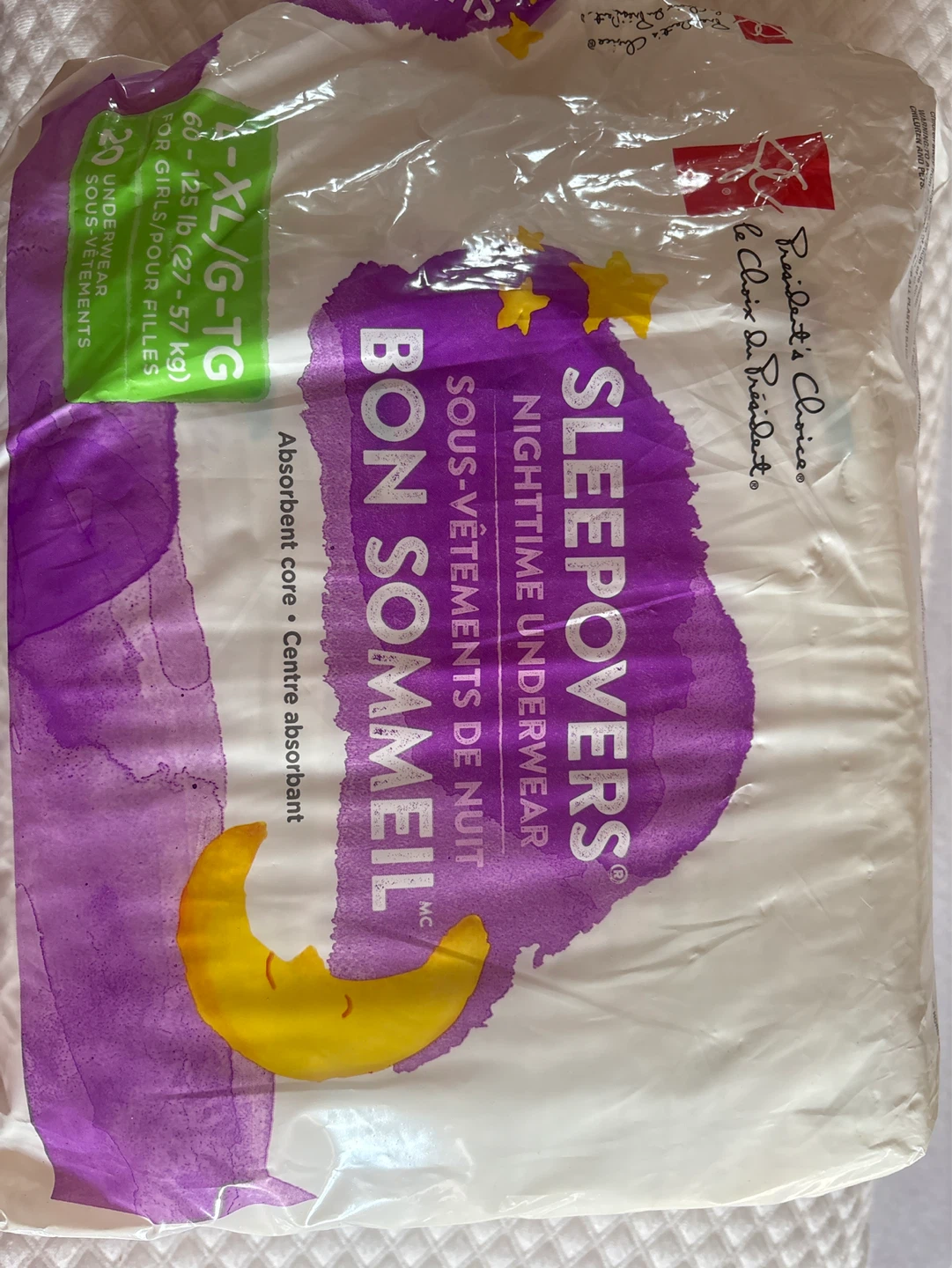 President's Choice Sleepovers Nighttime Underwear XL/G-TG
