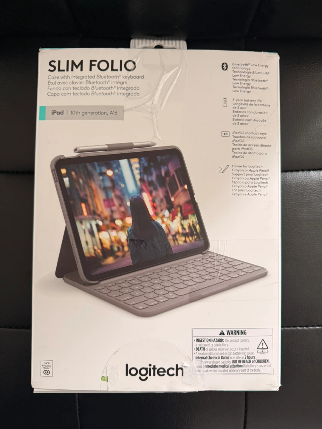 Logitech Slim Folio Keyboard Case for iPad 10th Gen
