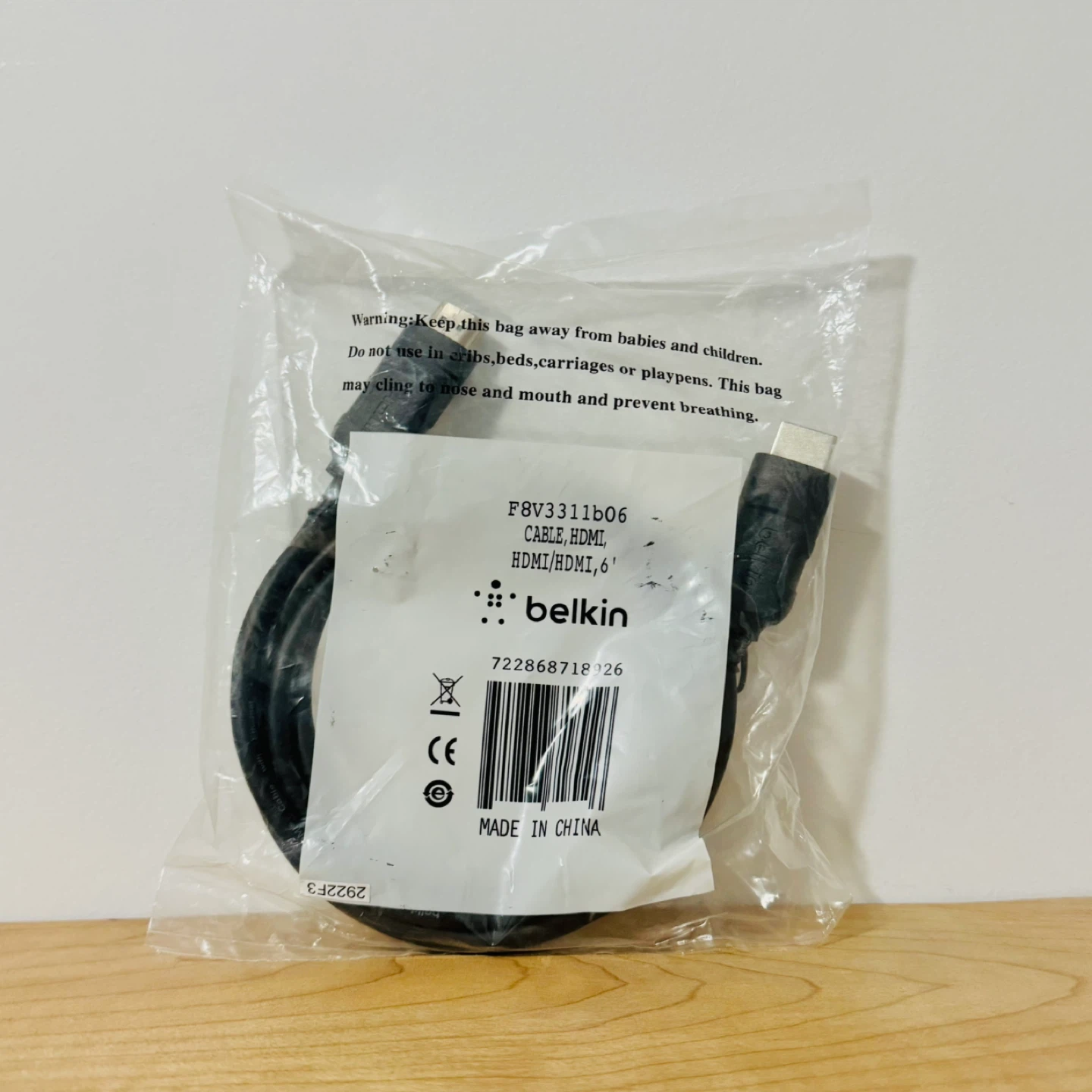 Belkin HDMI Cable 6 Feet - Brand New - photo 2