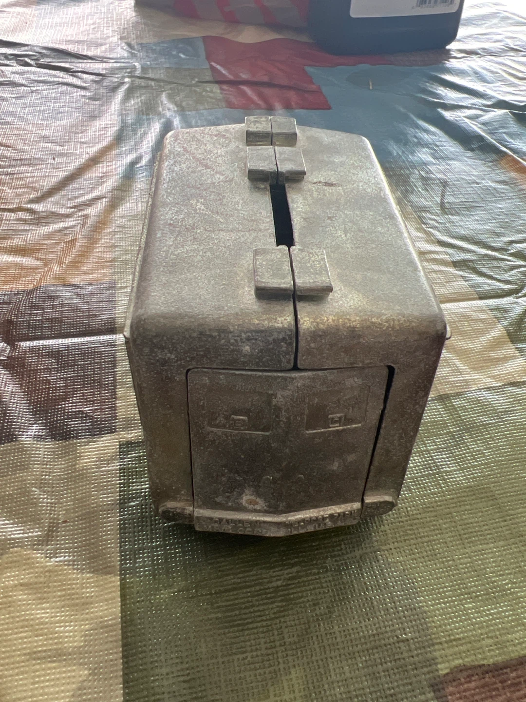 Vintage Metal Armored Truck Coin Bank - photo 4