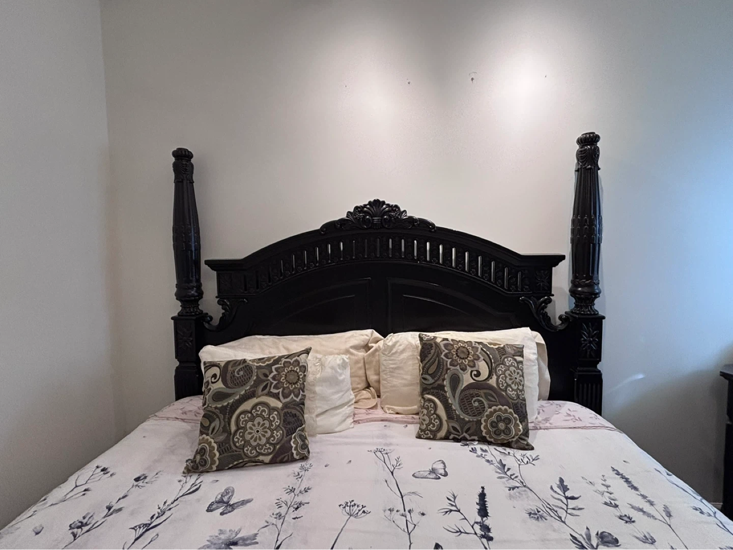 Black Four-Poster Bed Frame - photo 3