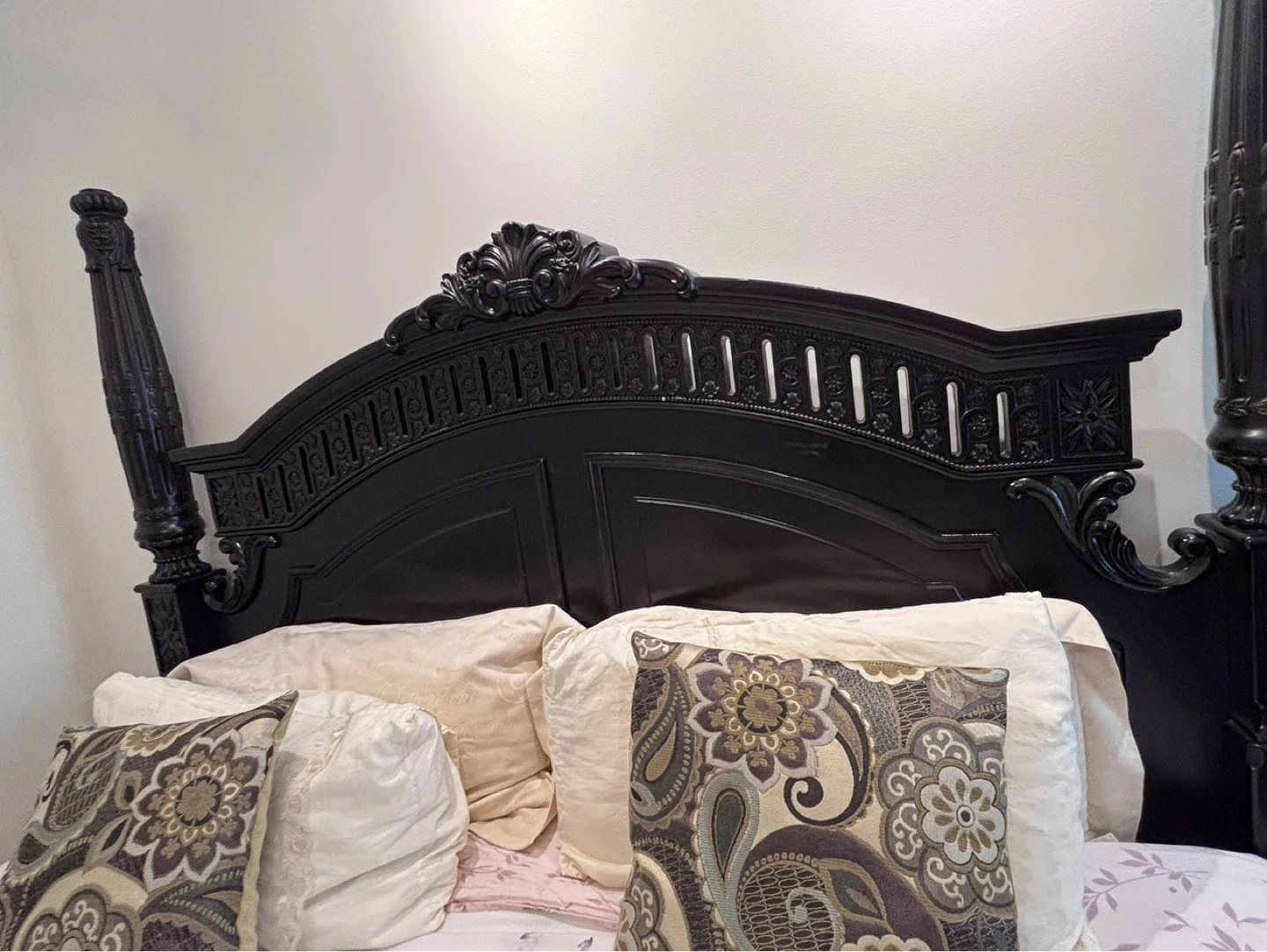 Black Four-Poster Bed Frame - photo 4