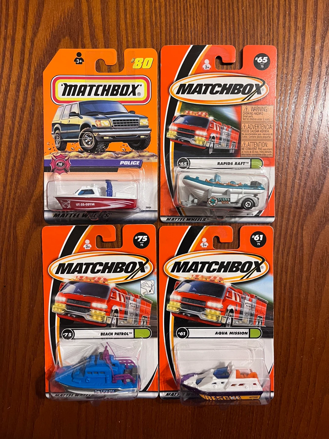 VINTAGE (1998-2000) MATCHBOX BOATS (1:64 Scale diecast)
